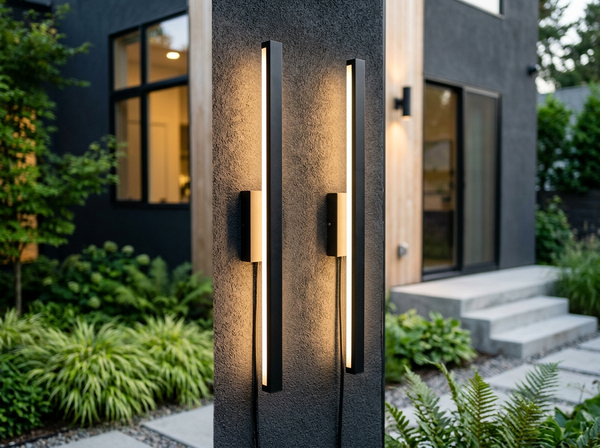 2 Pack 39.3 inch Modern Linear Outdoor Wall Lights HOWL22J lifestyle