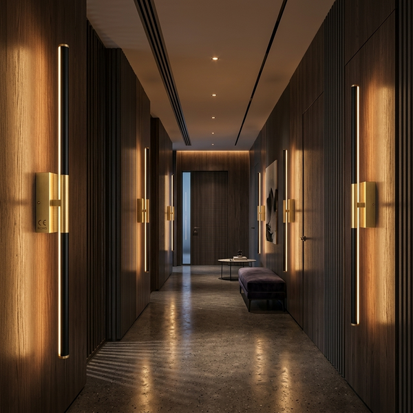 Luminators Linear LED Wall Sconce lifestyle