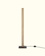 Solid Wood LED Corner Floor Lamp for Bedroom – Dimmable Remote, Stepless Dimmer, Walnut, Natural Ash, Scandinavian, 3 Finishes