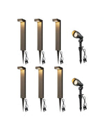 12V Landscape Lighting Kit for Yard – 8 Pack, Path Lights & Spotlights Combo, IP65, Warm White, Garden, Driveway