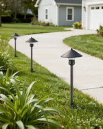 12V Mushroom LED Path Lights for Garden – 4 Pack, Cottage Style, IP65, Warm White, Driveway, Walkway, Low Voltage