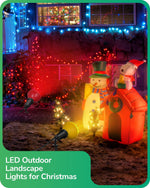 Plug-In Outdoor Spotlight for Garden – 2 Pack, 6ft Cord, E26, Flag Pole Light, Christmas, Halloween, No Wiring Needed, 120V
