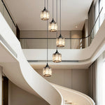 12" 5-Light Crystal Cluster Pendant Light for Kitchen Island – Sparkling Glamorous, Dining Room, Bathroom, Luxury, Modern