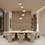 12" 5-Light Crystal Cluster Pendant Light for Kitchen Island – Sparkling Glamorous, Dining Room, Bathroom, Luxury, Modern