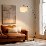 68.5" Arc Floor Lamp for Living Room – Dimmable Remote, Bedroom, Reading Corner, Sofa Side, Modern, Bulb Included, Tall