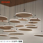 Smart Bauhaus Industrial Chandelier – App Control, Dimmable LED, Kitchen Island, Dining Room, Home Office, Modern Geometric
