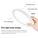 Nordic Wood Grain Round LED Ceiling Light – Dimmable Remote, Bedroom, Living Room, Japandi, Scandinavian, Flush Mount, Iron