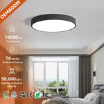 Round LED Flush Mount Ceiling Light – Remote Control, Tunable White, Dimmable, Bedroom, Kitchen, Hallway, Office, Low Profile