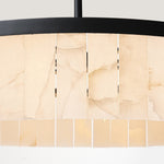 42" 8-Light Spanish Alabaster Chandelier for Dining Room – Natural Stone, Luxury, Foyer, Living Room, One-of-a-Kind, Premium