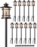 12V Wired Landscape Path Lights for Garden – 4-12 Pack, Oil-Rubbed Bronze, IP65, Shadow Effect, Driveway, Walkway, 3000K