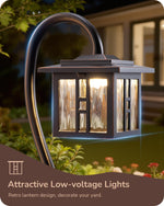Low Voltage Landscape Path Lights for Garden – 12 Pack, Oil-Rubbed Bronze, IP65, Driveway, Walkway, Warm White, 12V