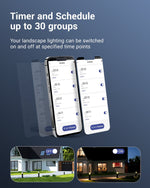 300W Smart Wi-Fi Landscape Lighting Transformer – Alexa, Google, App Control, Photocell, Timer, Multi Zone, Weatherproof