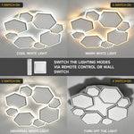 Smart Round LED Ceiling Light with Remote – Tunable White, Dimmable, Bedroom, Hallway, Corridor, Living Room, Flush Mount