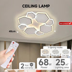 Smart Round LED Ceiling Light with Remote – Tunable White, Dimmable, Bedroom, Hallway, Corridor, Living Room, Flush Mount