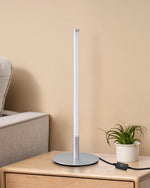 Minimalist Dimmable LED Table Lamp for Bedroom – Stepless Dimmer, Bedside, Home Office, No Bulb Needed, 4 Finishes