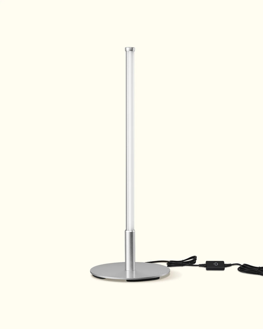 Minimalist Dimmable LED Table Lamp for Bedroom – Stepless Dimmer, Bedside, Home Office, No Bulb Needed, 4 Finishes