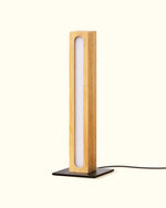 Minimalist Square Wood LED Table Lamp for Bedroom – No Bulb Needed, Nightstand, Japanese Style, Walnut, Burlywood, Desk