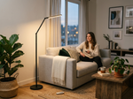Modern Minimalist Dimmable LED Corner Floor Lamp lifestyle