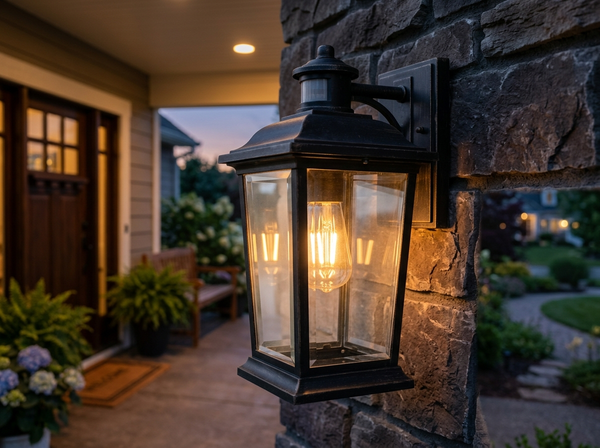 EDISHINE 17 inch Dusk to Dawn Outdoor Wall Light lifestyle
