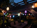 EDISHINE Permanent Outdoor String Lights lifestyle