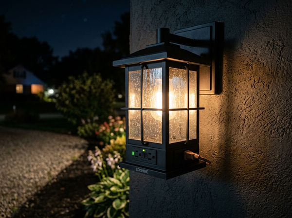 EDISHINE Dusk to Dawn Outdoor Wall Lights HOWL09R lifestyle