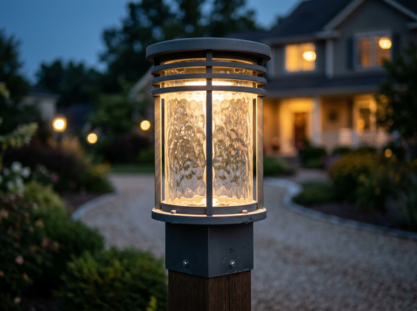 EDISHINE Low Voltage Seeded Glass Pathway Lights lifestyle