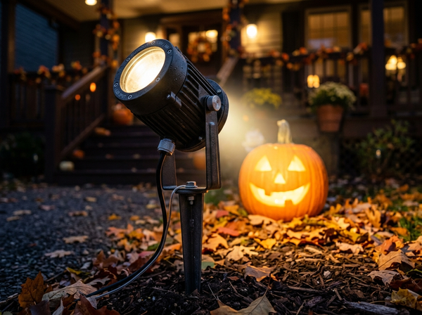 EDISHINE 120V Halloween Outdoor Spotlight lifestyle