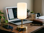 Touch-Control Modern Table Lamp with Dual USB Ports lifestyle