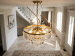 5-Light Cluster Crystal Pendant Light 12 inch lifestyle