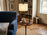 Tray Table Floor Lamp with Remote Control 63 inch lifestyle