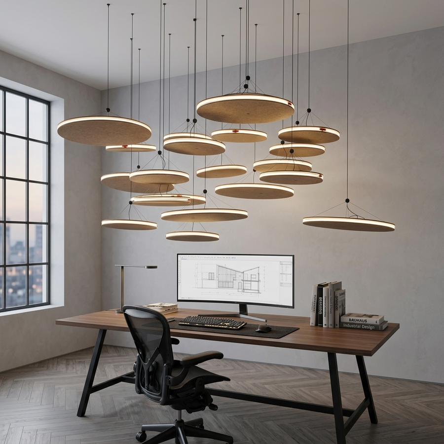 Luminators Bauhaus Industrial Chandelier lifestyle