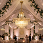 Luminators Acrylic Crystal Event Chandelier lifestyle