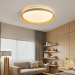 Luminators Nordic Wood Grain Iron Ceiling Light lifestyle